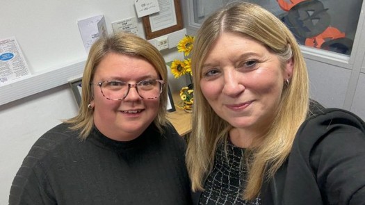 Hayley Smith (left) and Ann-Marie Matson from North East Lincolnshire Council