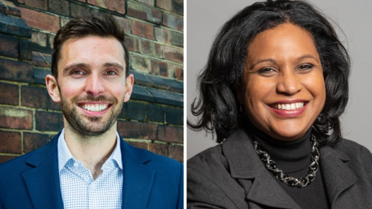 Josh MacAlister (credit: Frontline) and Janet Daby (credit: Richard Townsend Photography)