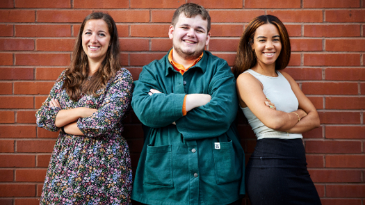 Manchester social workers Naomi, Kyle and Nadeen (credit: Mark Waugh)