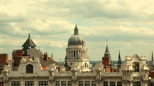 Nottingham skyline (Willednic at English Wikipedia via Wikimedia Commons)